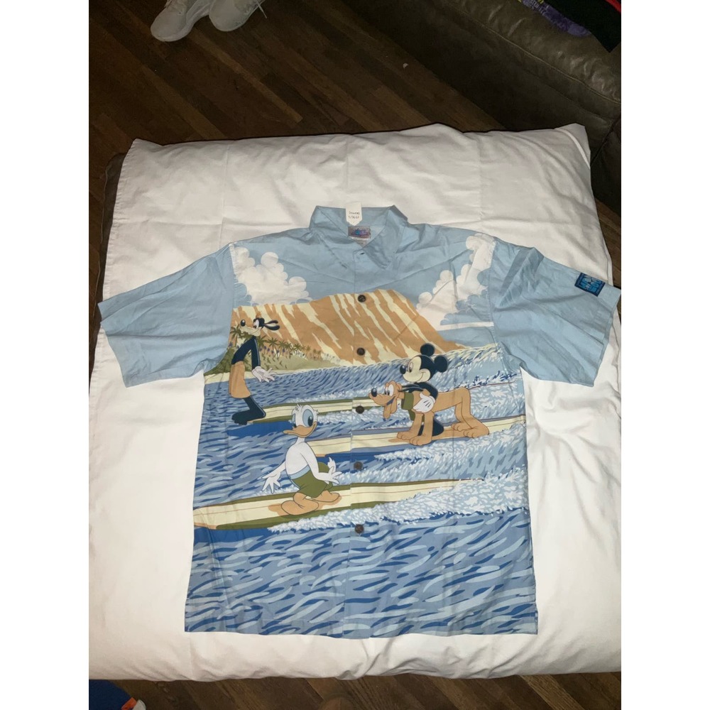 1970 Disney hang loose cruise line surfing Hawaiian shirt